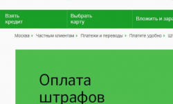 Как оплатить штраф ГИБДД череб Сбербанк Онлайн